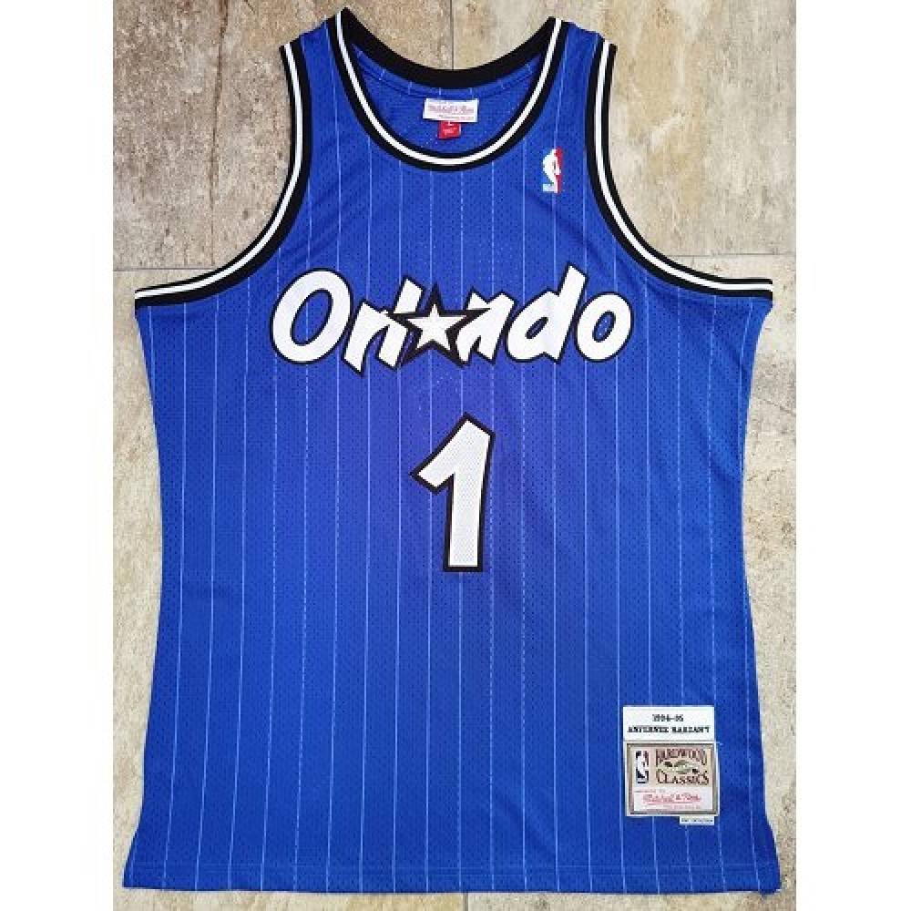 Men's Orlando Magic Anfernee Hardaway #1 Throwback Blue 94-95 Hardwood Classics Jersey-Pro Kit Vault | Brand New 26/27 Sports Jerseys